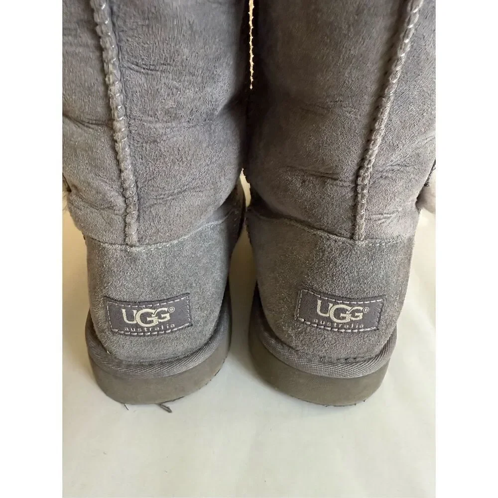 UGG Bailey Button Triplet II Boot Color: Grey Size 6